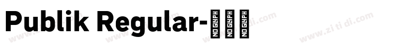 Publik Regular字体转换
